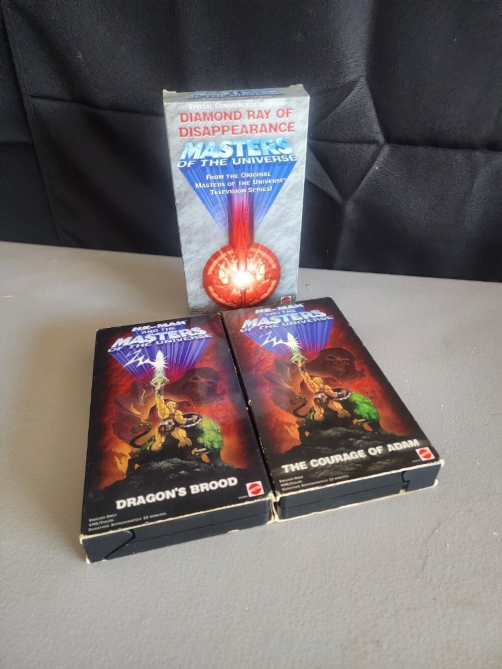 Masters of the Universe VHS Lot He-Man Dragon's Brood Courage of Adam Diamond...